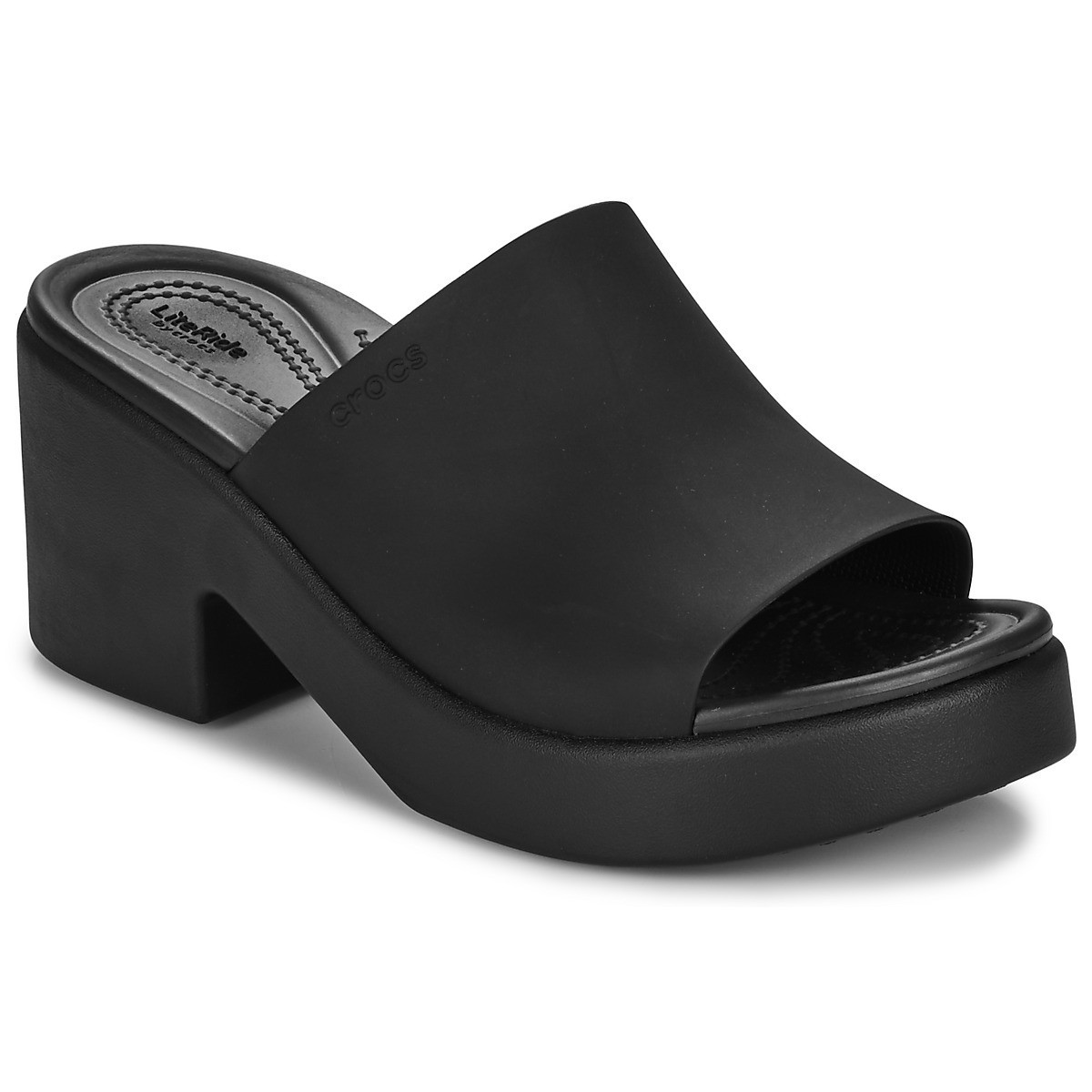 Crocs  Brooklyn Slide Heel  Černá