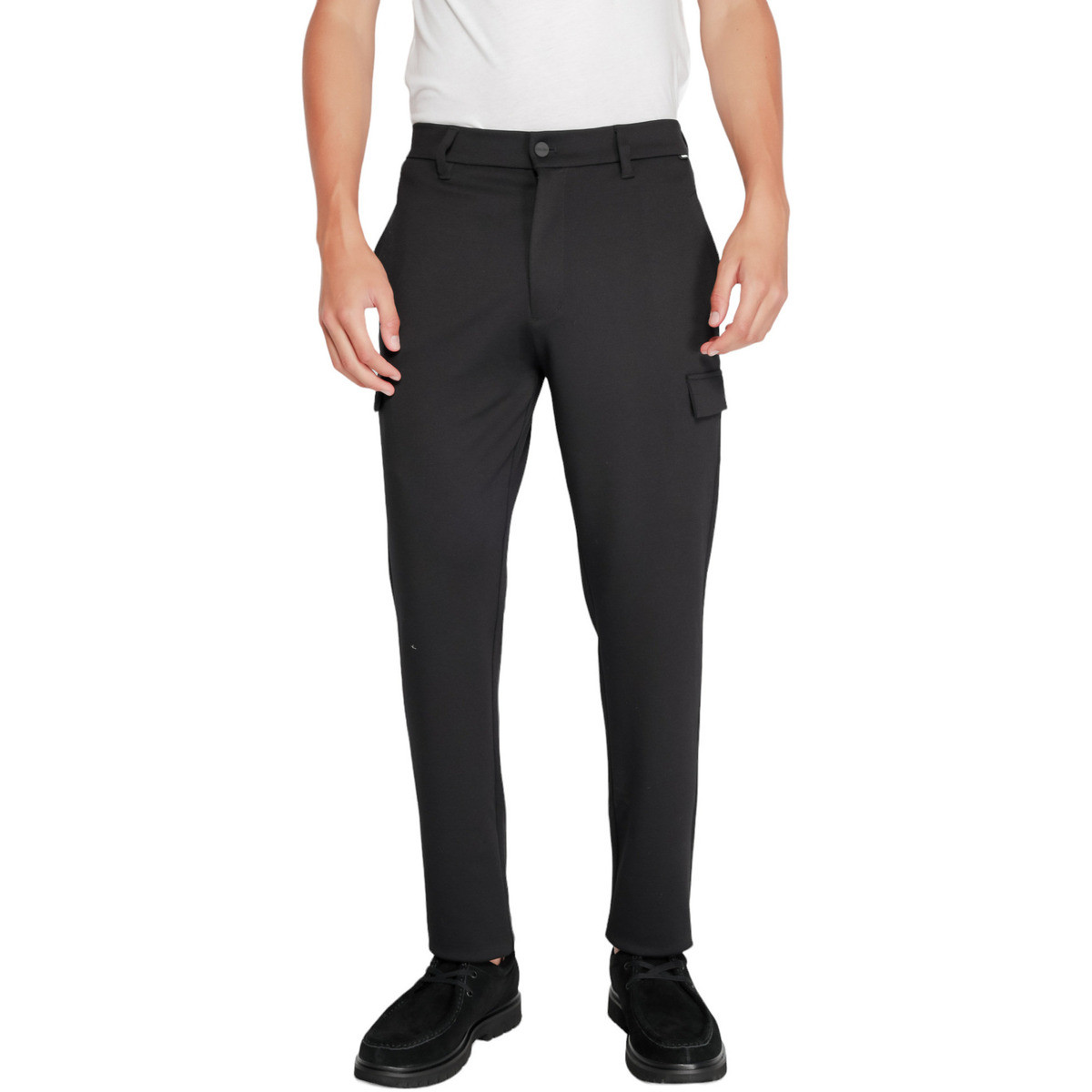 Calvin Klein Jeans  COMFORT KNIT TAPERED K10K113487  Černá