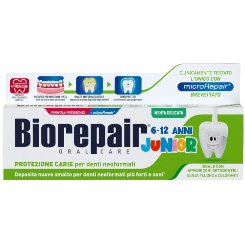 Biorepair Junior 6-12 Zubní Pasta Máta 75ml