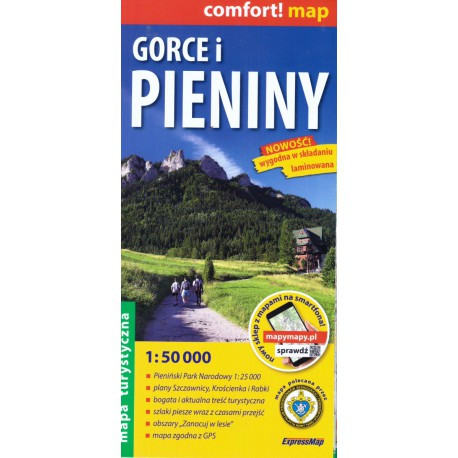 TerraQuest Gorce a Pieniny 1:50 000 turistická mapa