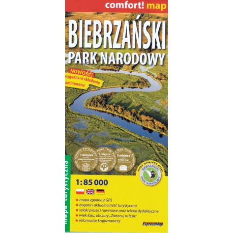 TerraQuest Biebrzanský národní park (Biebrzański Park Narodowy) 1:85 000 turistická mapa