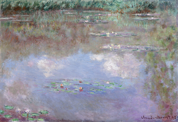 Claude Monet Obrazová reprodukce Waterlilies (1910), Claude Monet, 40 × 26.7 cm