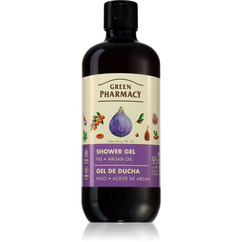 Green Pharmacy Body Care Fig & Argan Oil hydratační sprchový gel s arganovým olejem 500 ml