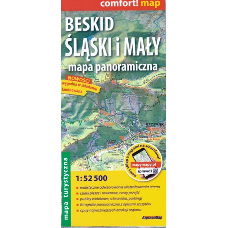 TerraQuest Slezské a Malé Beskydy (Beskid slaski i maly) 1:52 500 turistická mapa