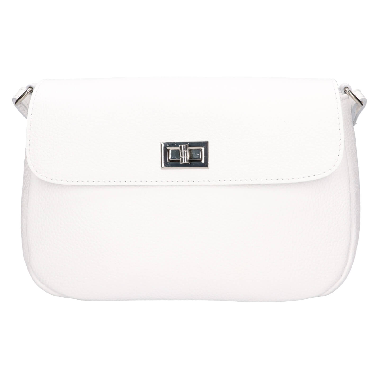 Dámská kožená crossbody kabelka Italia Arabela - bílá