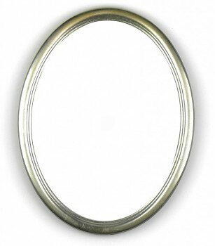 Oválný rám stříbrný – 24x30cm