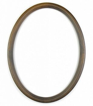 Oválný rám hnědý – 30x40cm