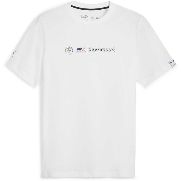 Puma BMW M MOTORSPORT LOGO TEE+ Pánské triko, bílá, velikost
