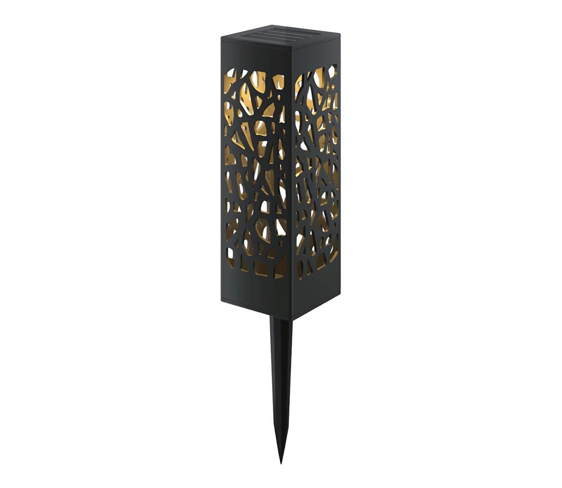 B.V.  - LED Solární lampa LED/0,006W/1,2V 28,5cm černá 2700K IP44