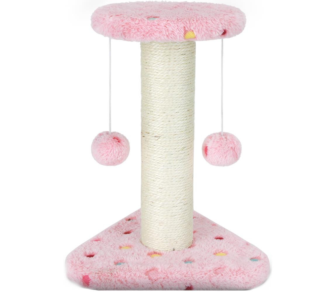 - Škrabadlo pro kočky 28x20x22cm růžová