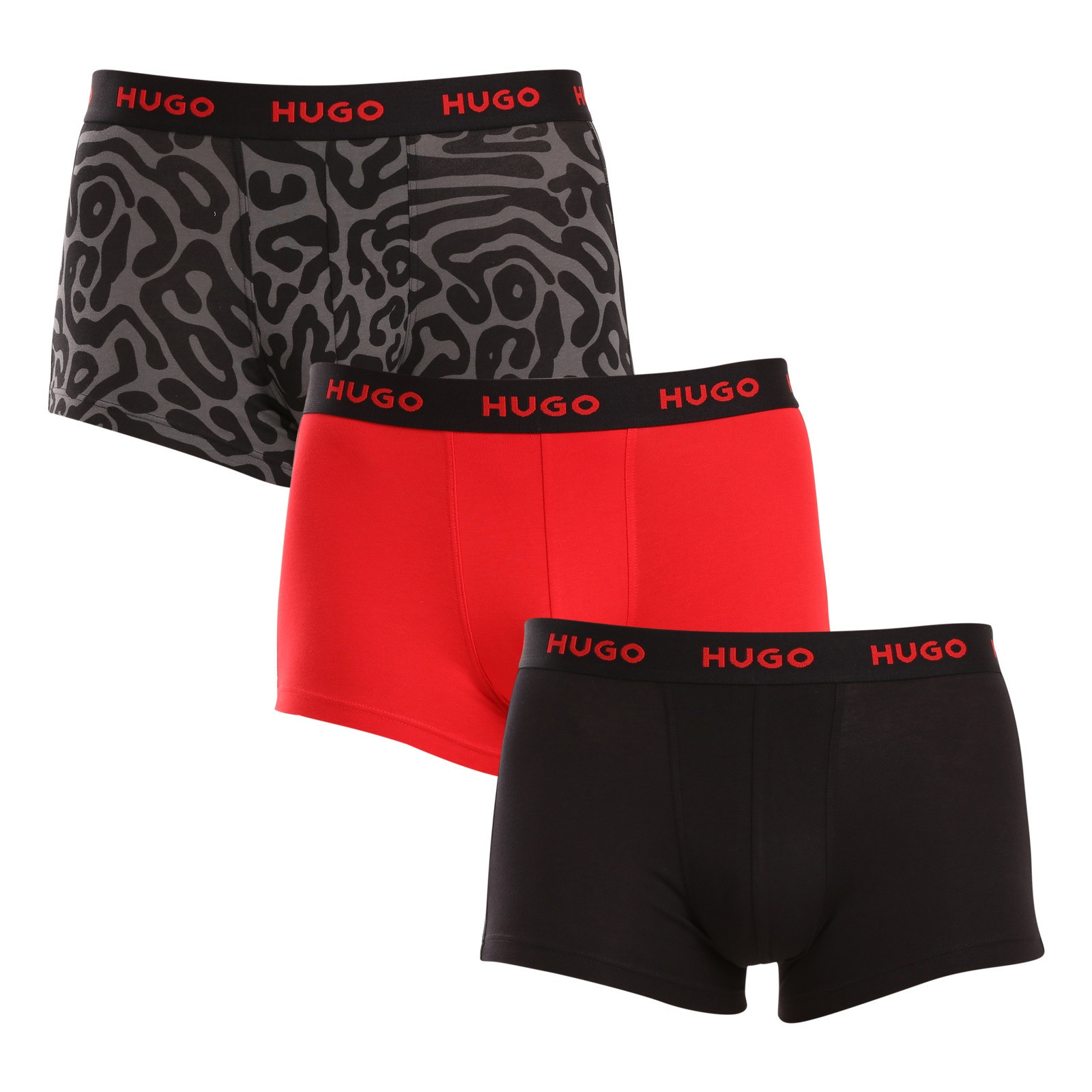 3PACK pánské boxerky HUGO vícebarevné (50517894 974) XXL