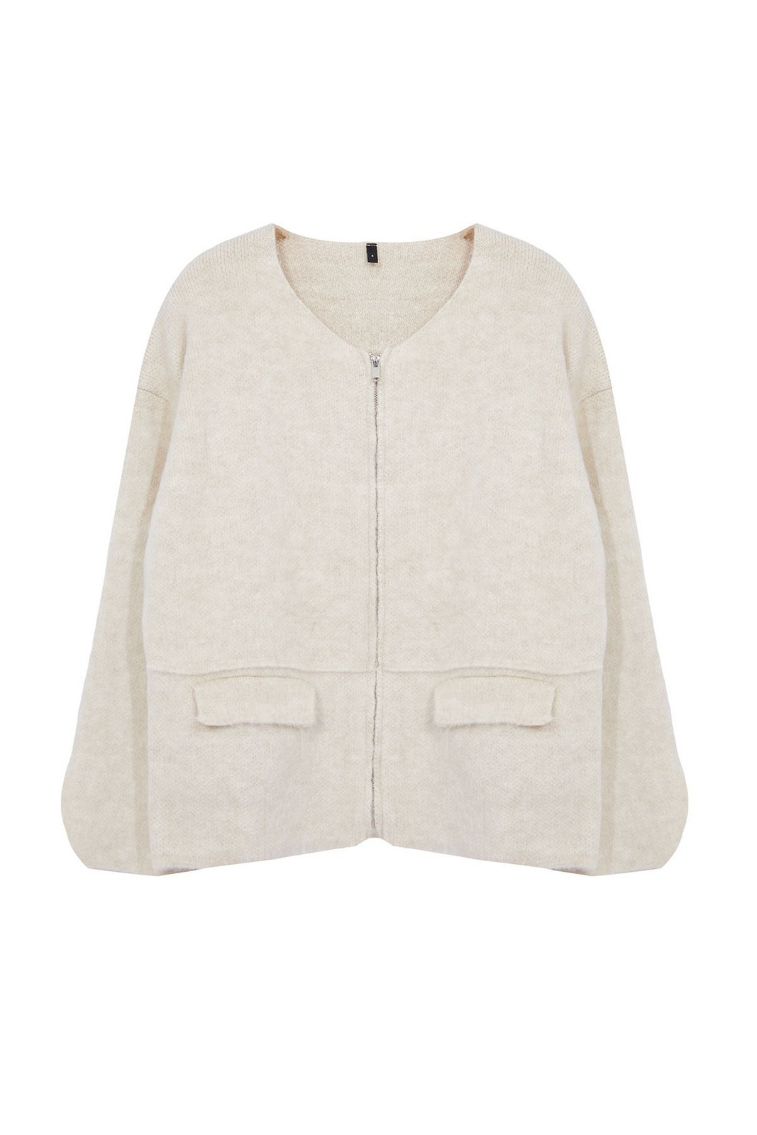 Trendyol Stone Soft Textured Coat Knitwear Cardigan