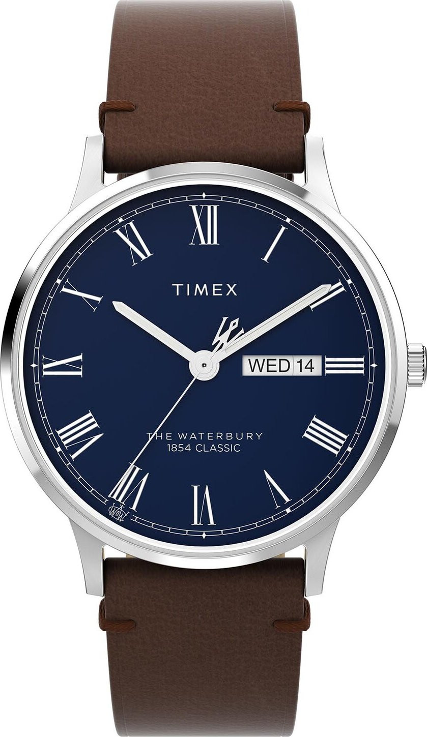 Hodinky Timex Waterbury TW2W14900 Hnědá