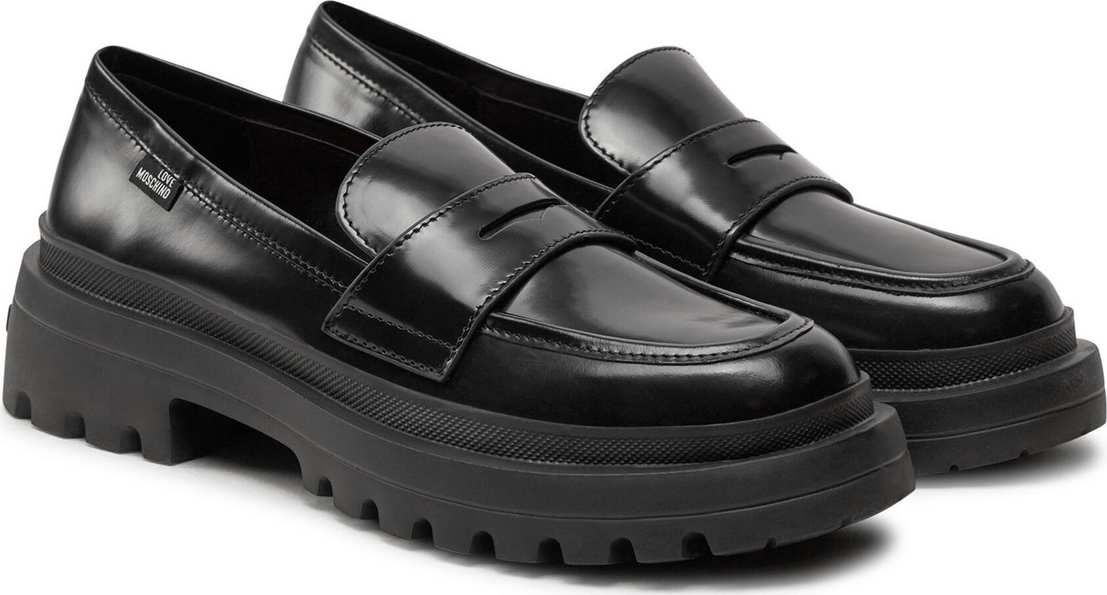 Loafersy LOVE MOSCHINO JA10255G1LJD0000 Černá