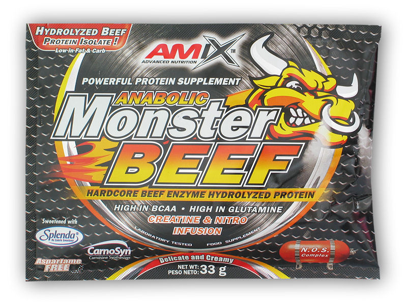 Amix Anabolic Monster BEEF 33g akce Varianta: vanilla-lime