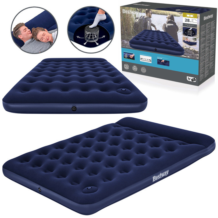 mamido Bestway nafukovací matrace Air Mattress Queen s vestavěnou pumpou 203x152