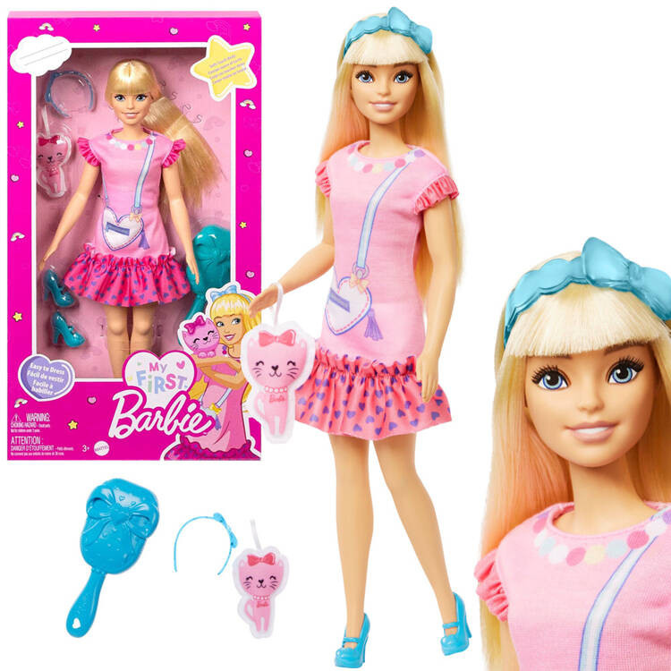 mamido Panenka My First Barbie Moje První s pohyblivými končetinami a koťátkem