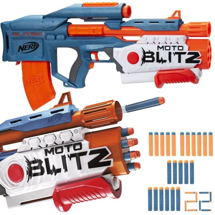 mamido Automatická puška Nerf Elite 2.0 Brokovnice 2v1