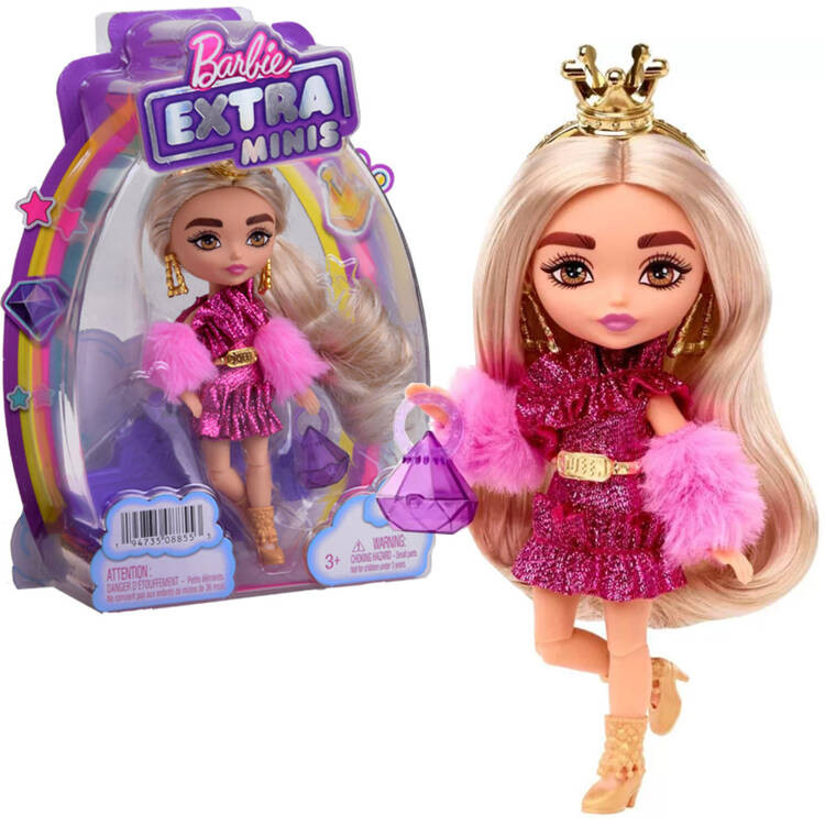 mamido Panenka Barbie EXTRA MINIS v party stylingu hvězda