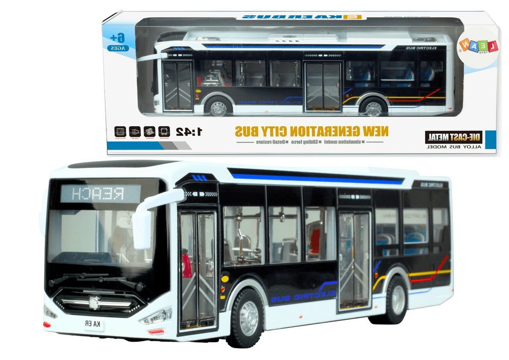 mamido Elektrický městský autobus 1:42 bílý