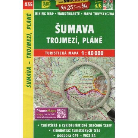 SHOCart 435 Šumava, Trojmezí, Pláně 1:40 000 turistická mapa