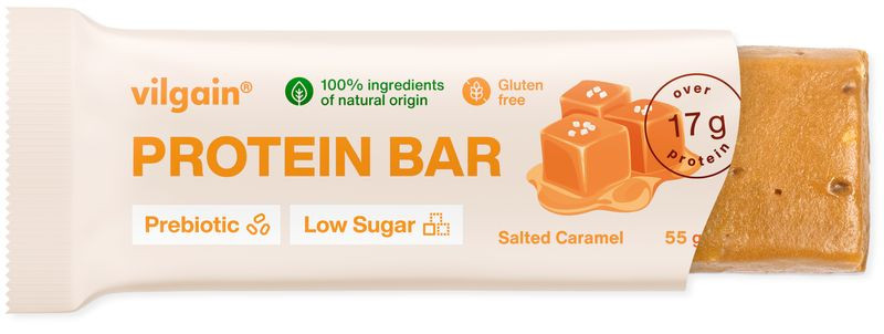 Vilgain Prebiotic Protein Bar Low Sugar slaný karamel 55 g