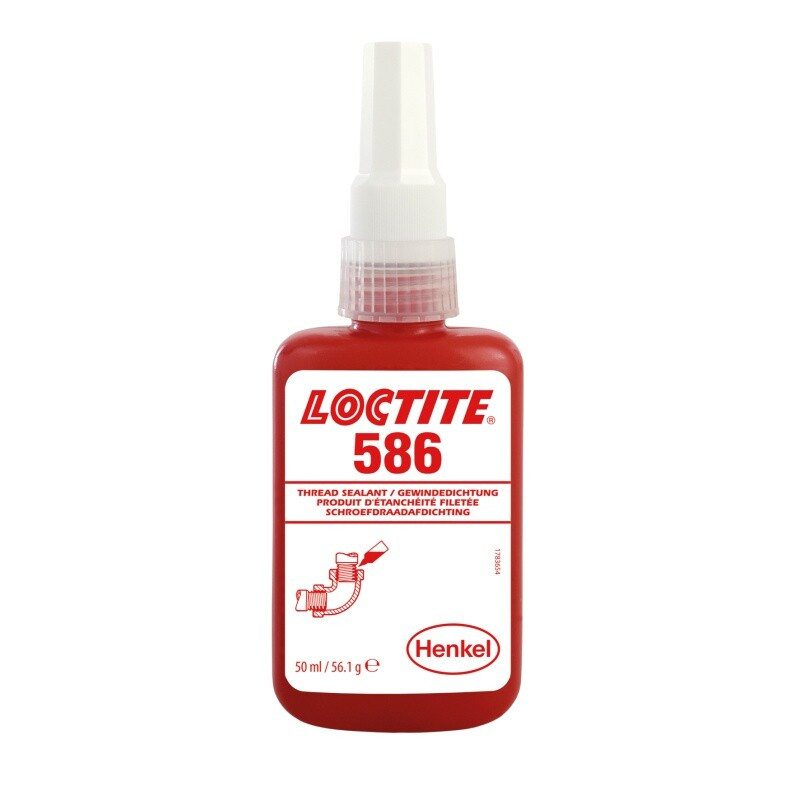 Tekuté těsnění do závitů, na mosaz a kovy, vysokopevnostní, 50 ml - Loctite 586