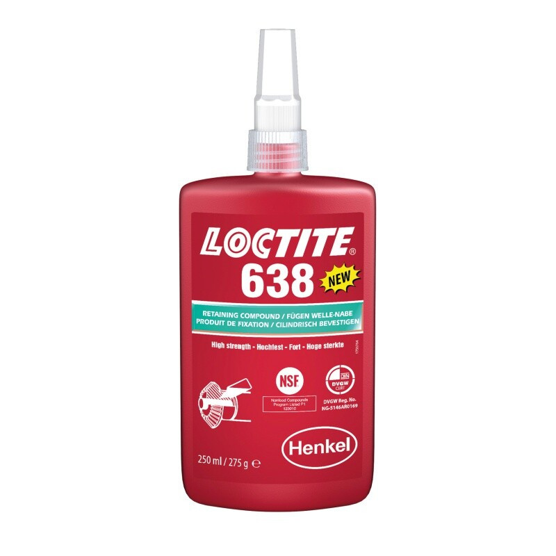 Lepidlo pro upevňování lícových válcových součástí, 250 ml - Loctite 638