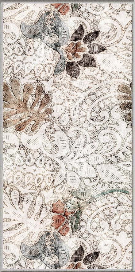 Béžový pratelný běhoun 58x240 cm Vintage Garden – Oyo Concept