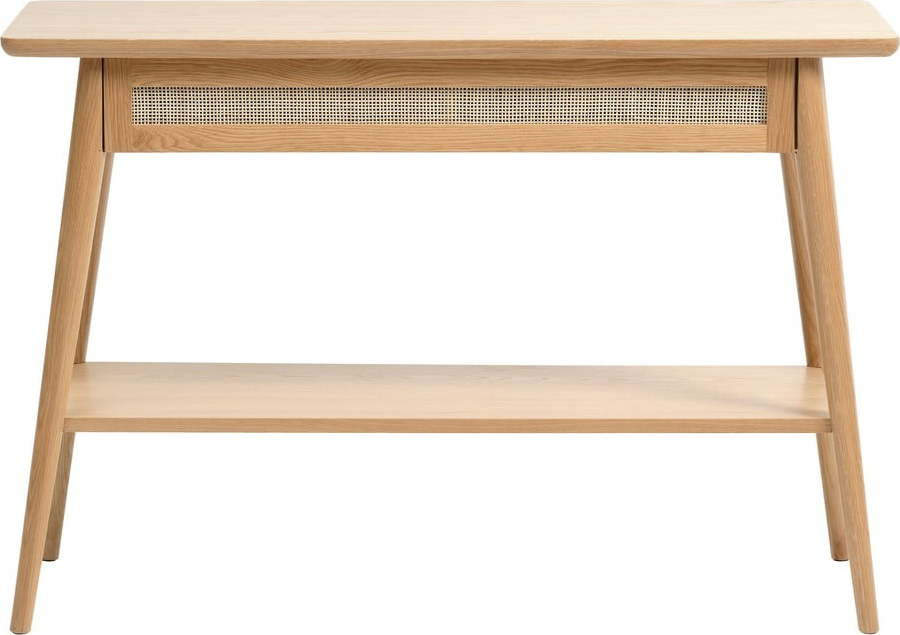 Konzolový stolek s deskou v dubovém dekoru v přírodní barvě 40x110 cm Barrali – Unique Furniture