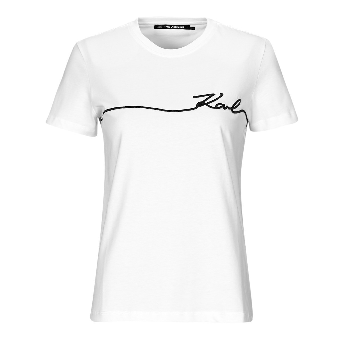 Karl Lagerfeld  SEASONAL LOGO T-SHIRT  Bílá