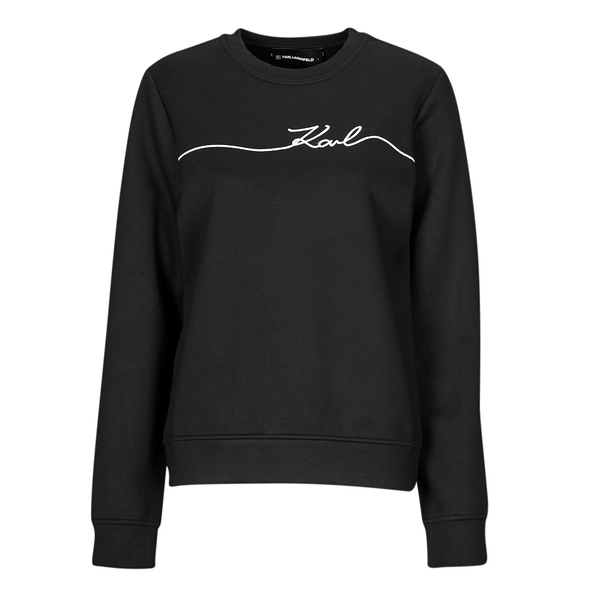 Karl Lagerfeld  SEASONAL LOGO SWEATSHIRT  Černá