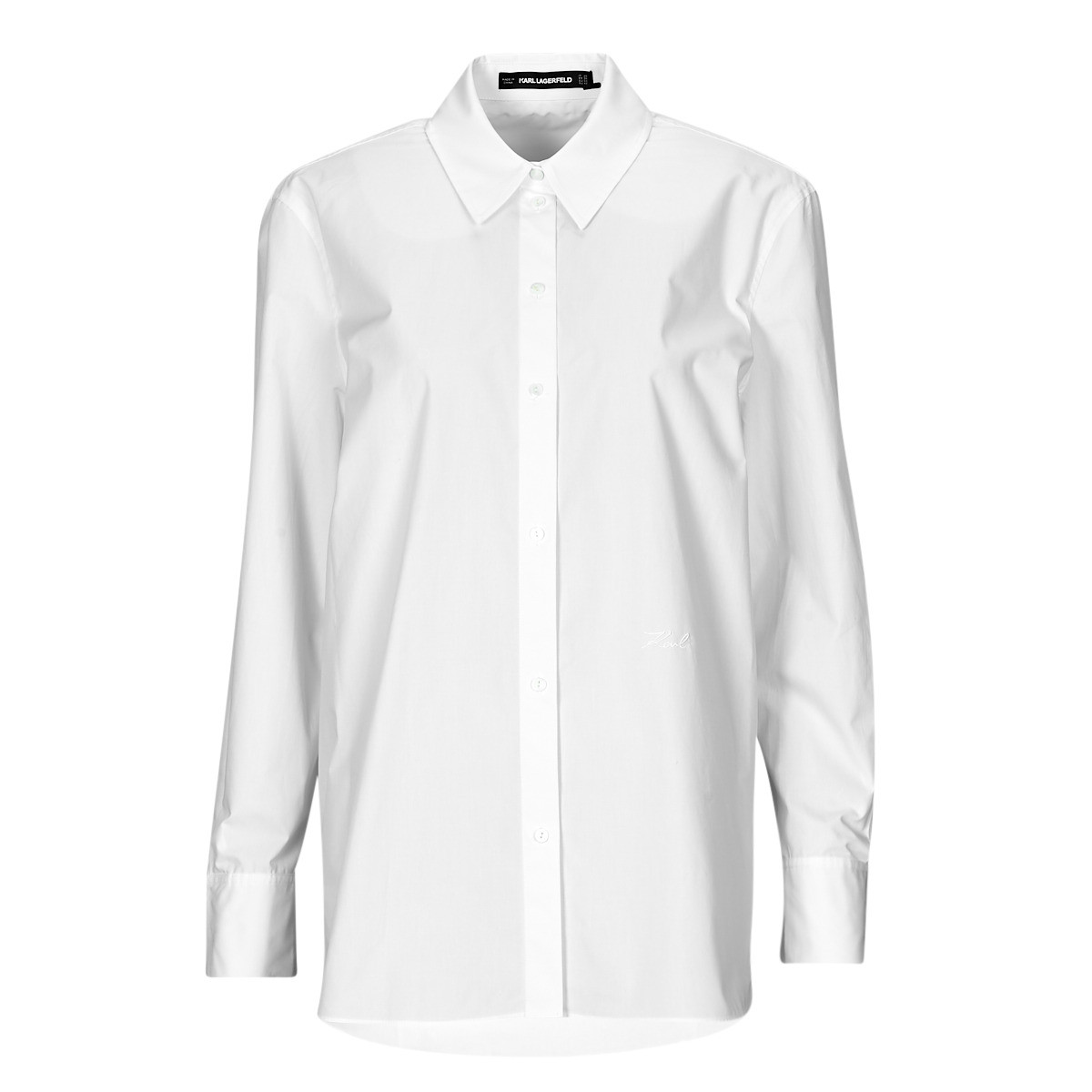 Karl Lagerfeld  SIGNATURE TUNIC SHIRT  Bílá