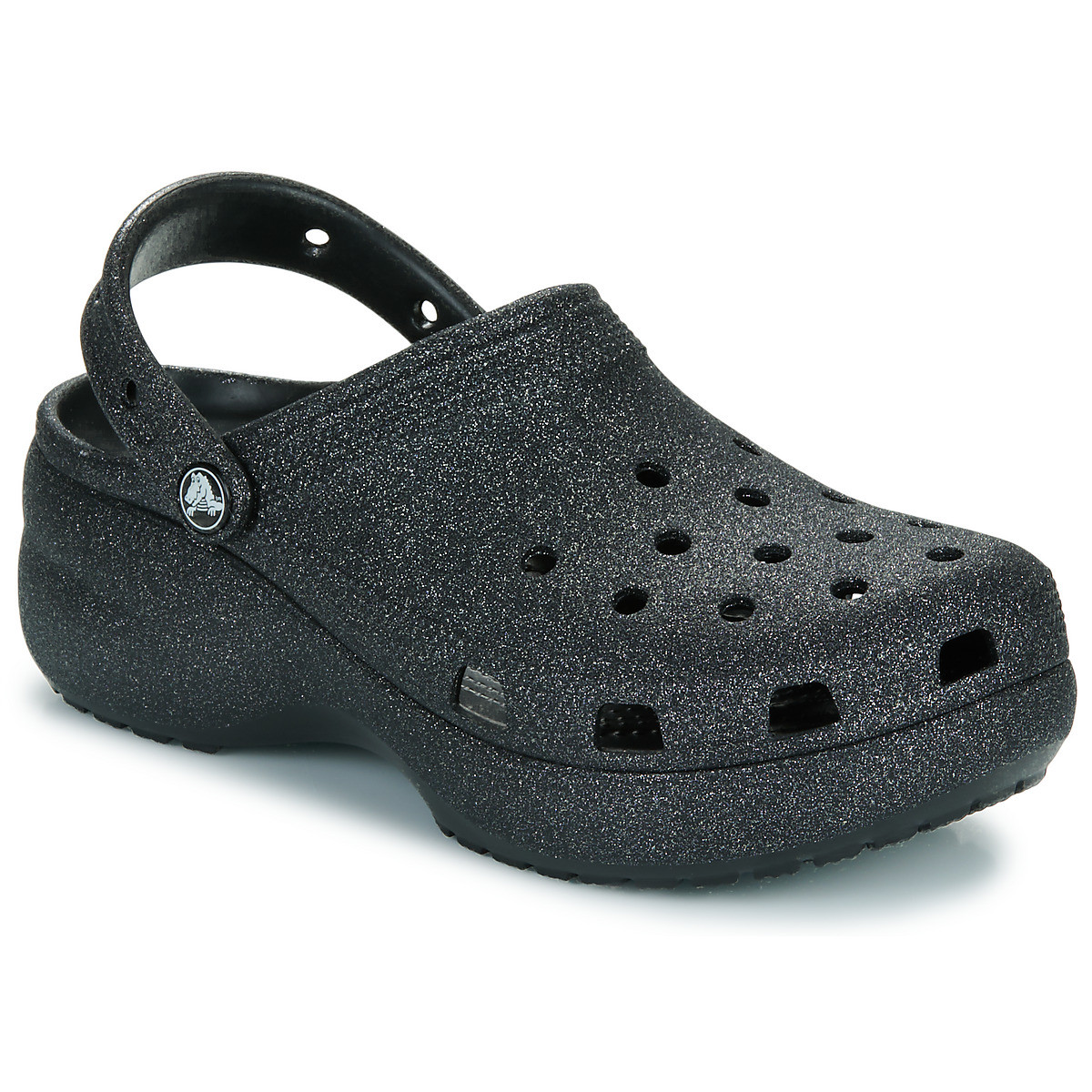 Crocs  Classic Platform Glitter ClogW  Černá