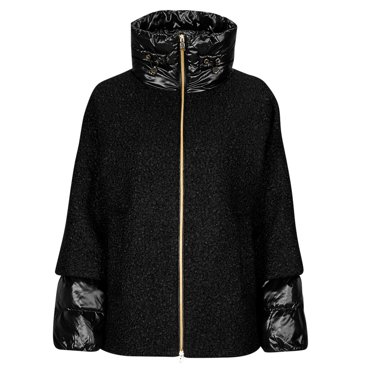 Geox  W CALITHE MID COAT  Černá