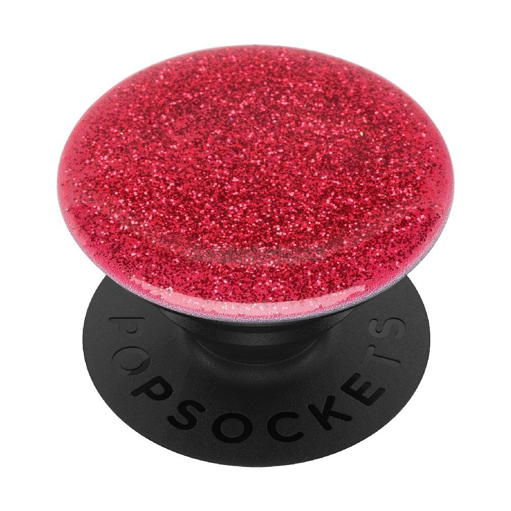 PopSockets PopGrip Gen.2, Glitter Red, červené třpytky zalité v pryskyřici