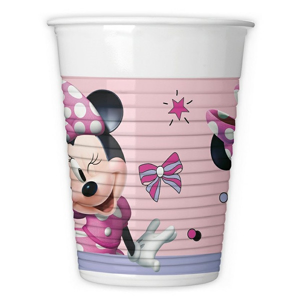 Kelímky plastové Minnie Mouse 200 ml 8 ks