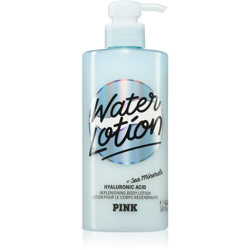 Victoria's Secret PINK Water Lotion vyživující tělové mléko s kyselinou hyaluronovou 414 ml