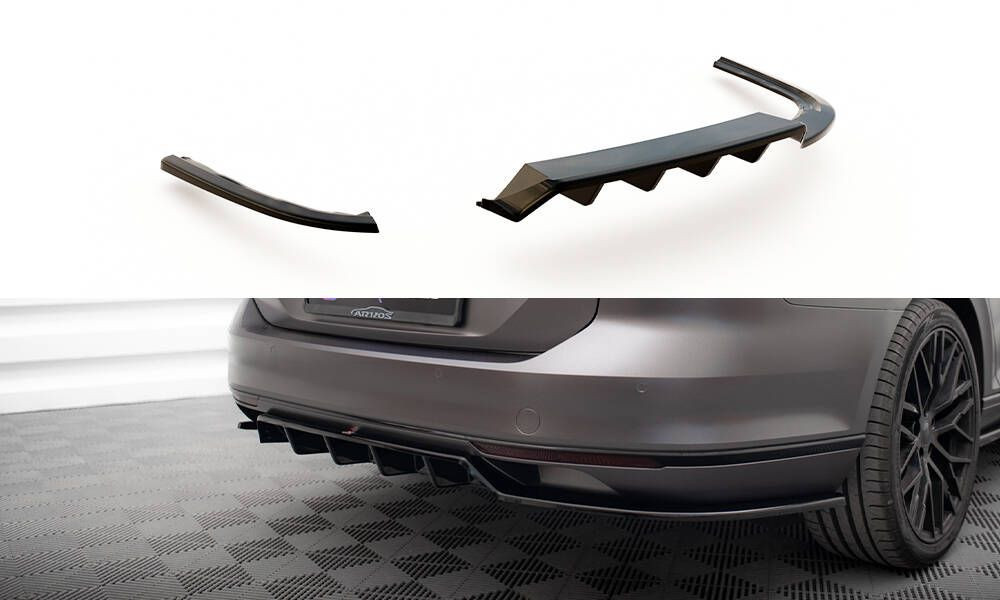 Maxtondesign Spoiler pod zadní nárazník Volkswagen Passat R-Line B8