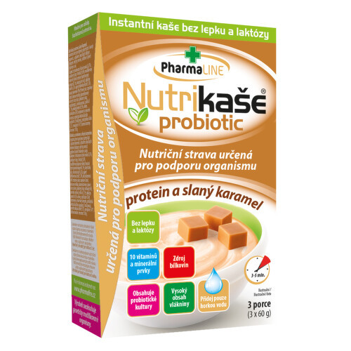 Nutrikaše probiotic protein a slaný karamel 3x60g