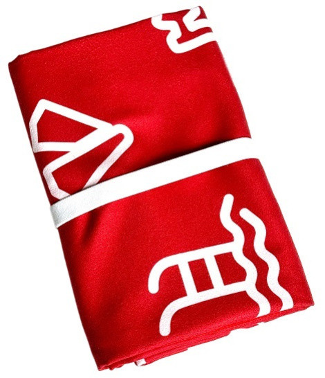 Ručník Swimaholic Swimming World Microfibre Towel Červená