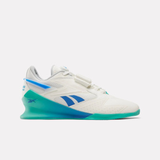 Reebok Pánské boty Legacy Lifter III - Chalk/Unleashed Green/Kinetic Blue - 100201520