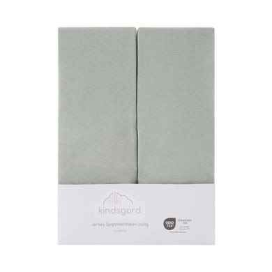 kindsgard Prostěradlo laylig 2-pack 60 x 120 cm mint