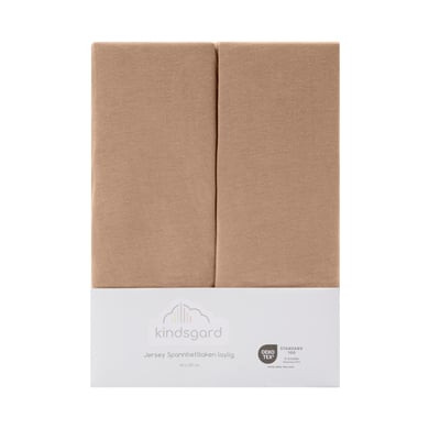 kindsgard Prostěradlo laylig 2-pack 60 x 120 cm taupe