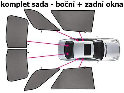 Privacy Shades Sluneční clony CarShades FORD Mondeo IV, 5-dvéř.