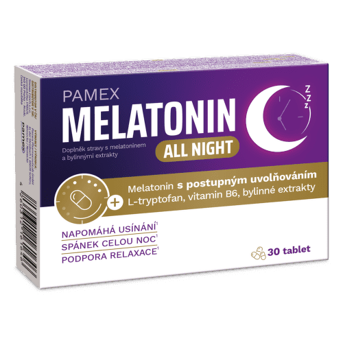 Pamex Melatonin all night tbl.30