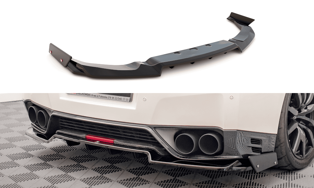 Maxtondesign Spoiler pod zadní nárazník + Flaps for Nissan GTR R35 facelift