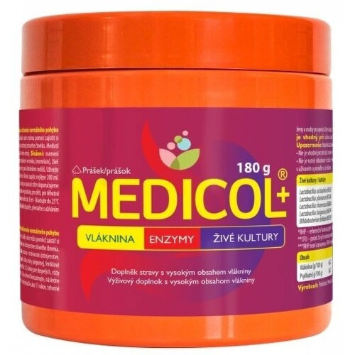 Medicol+ vláknina/enzymy/živé kultury 180g