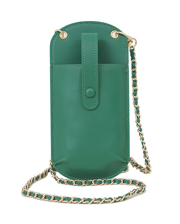 Kabelka TopQ Pocket na mobil s popruhem tmavě zelená 126570