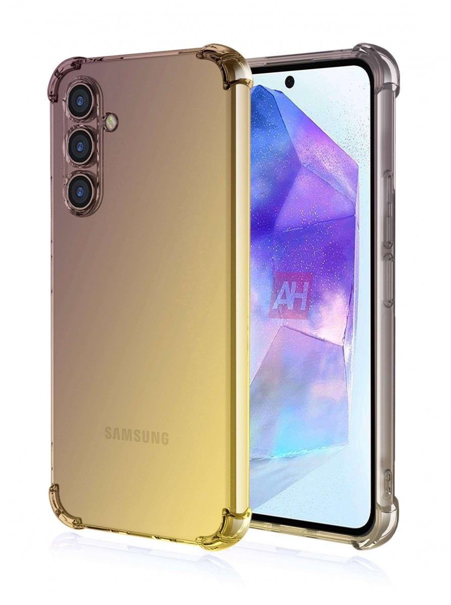 Kryt TopQ Samsung A55 Shock duhový purpurovo-žlutý 126546